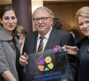 Charlotte Dietz, Staatssekretär Schumacher, Ulrike Dittrich / Foto: Europäische Kommission/Ezequiel Scagnetti