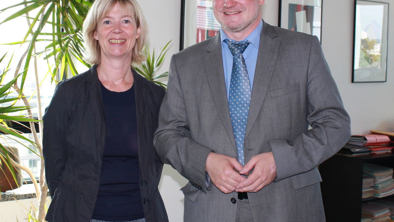 Bild: Ministerin Doris Ahnen und Minister Ulrich Commerçon
