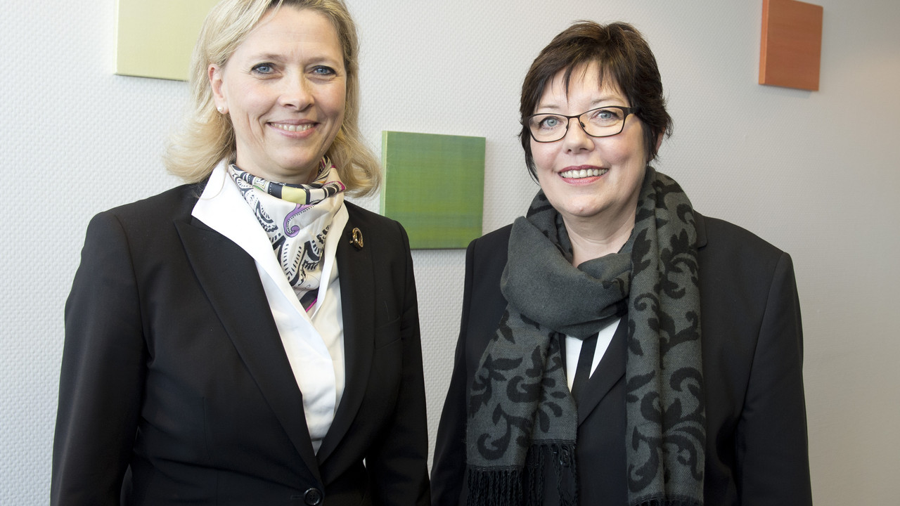 (v. l.) Prof. Dr. Babette Simon und Marion Hahn / Foto Peter Pulkowski/ Universitätsmedizin Mainz