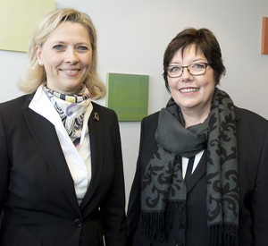 (v. l.) Prof. Dr. Babette Simon und Marion Hahn / Foto Peter Pulkowski/ Universitätsmedizin Mainz
