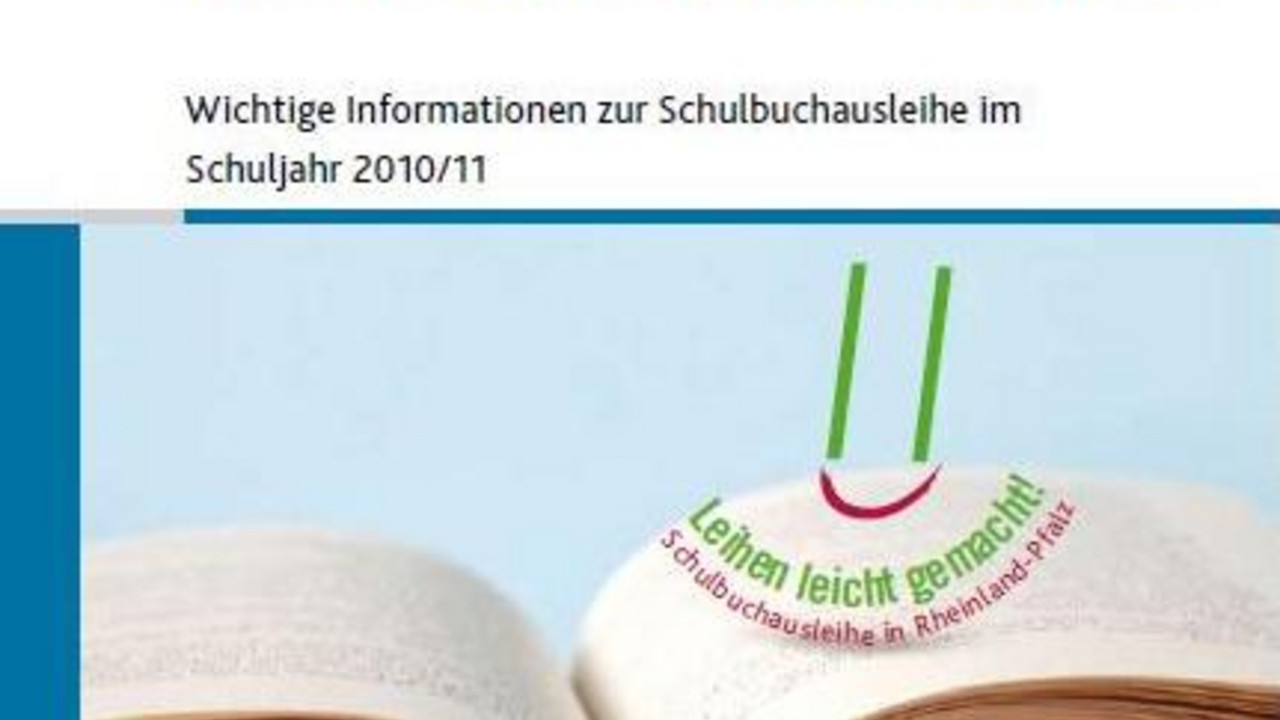 Deckblatt Elterninformation Schulbuchausleihe