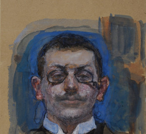 Slevogt: Selbstbildnis en face um 1899, Bild: GDKE Landesmuseum Mainz