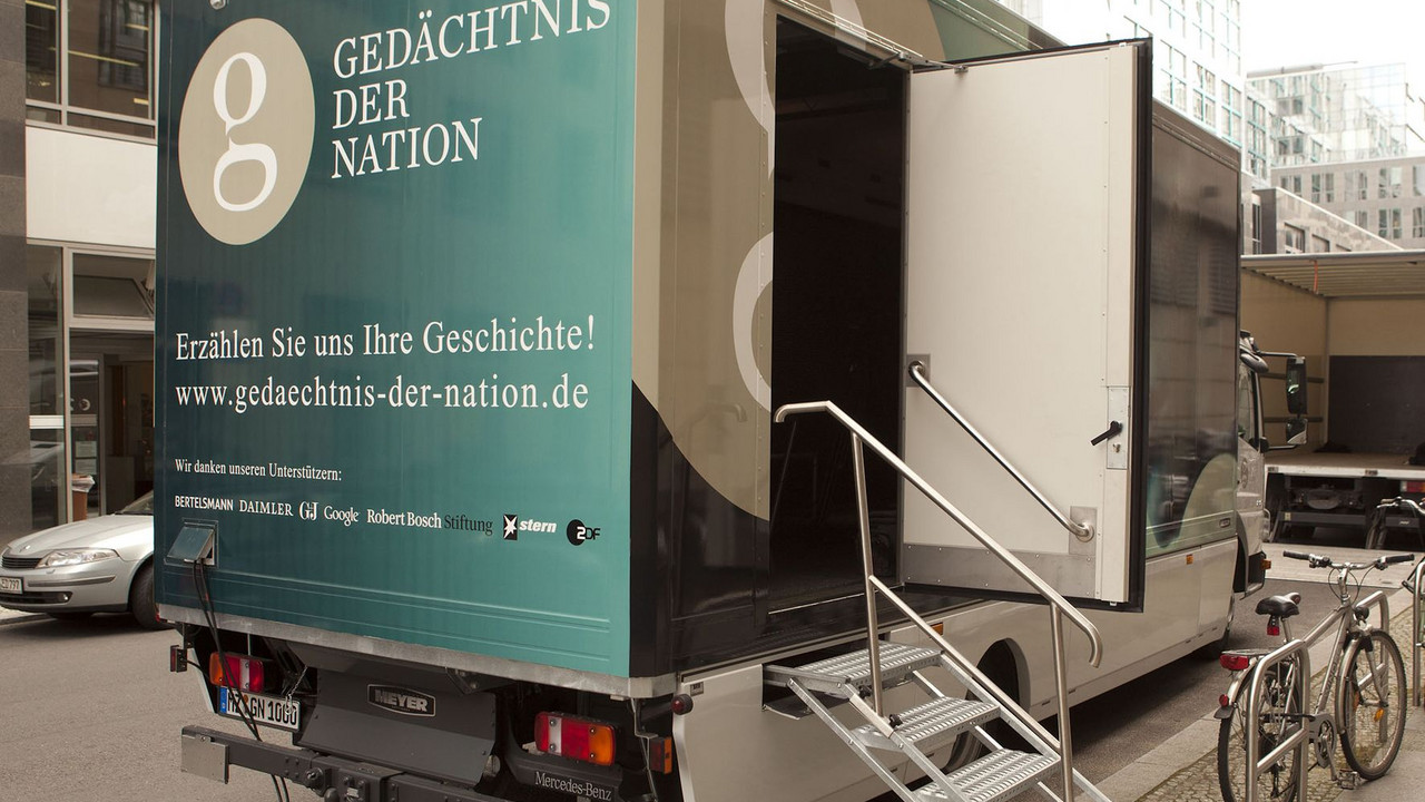 Das mobile Aufnahmestudio der Initiative "Gedächtnis der Nation", Bild: Pressebilder GdN